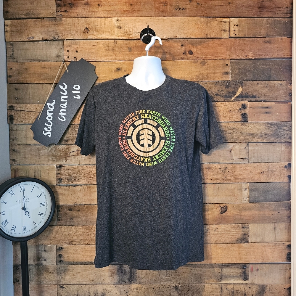 SALE-Element Skateboards Unisex Fire Earth Wind Water Tee Shirt Size L/XL